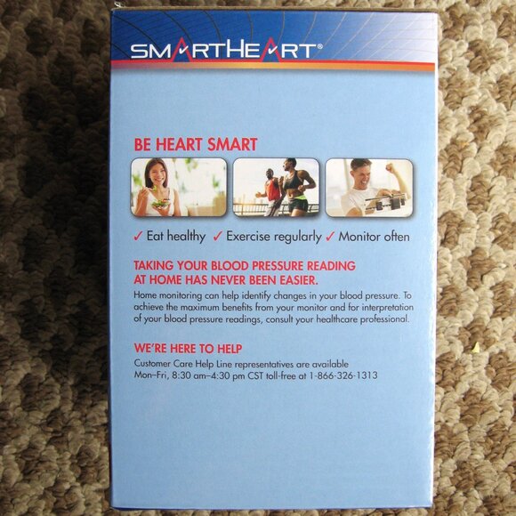SmartHeart Blood Pressure Monitor New with wide range arm cuff model 01-573 - Picture 4 of 5